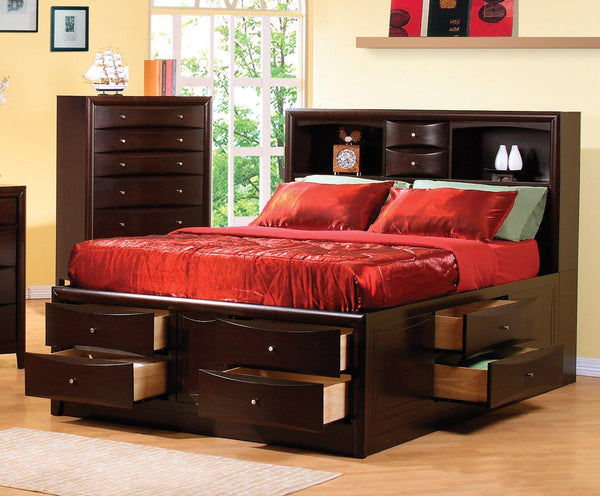 Phoenix 200409 Transitional queen bed By coaster - sofafair.com