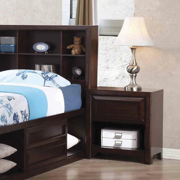 Greenough 400822 Maple oak Transitional Nightstand1 By coaster - sofafair.com
