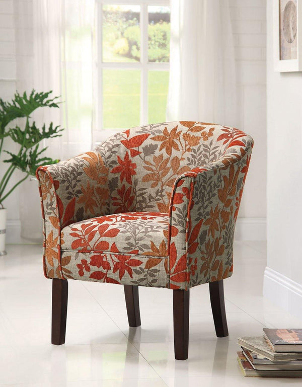 Accents : chairs 460407 Cappuccino Traditional accent chair By coaster - sofafair.com