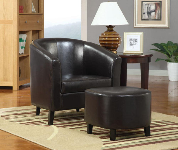 Accents : chairs 900240 Black Transitional accent chair By coaster - sofafair.com