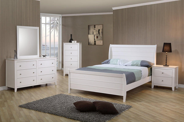Selena coastal white full five-piece five pieces set 400231-S5 bedroom sets By coaster - sofafair.com