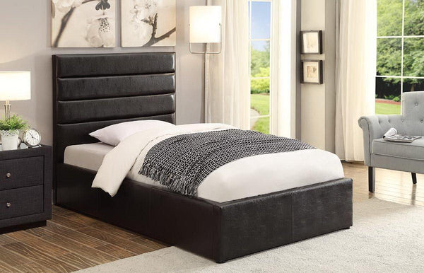 Riverbend upholstered bed 300469 Black Casual queen bed By coaster - sofafair.com