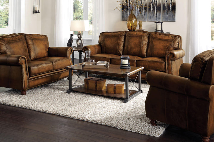 Montbrook traditional brown two-piece living room two pieces set 503981-S2 living room sets By coaster - sofafair.com