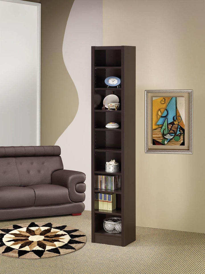Home office : bookcases 800285 Cappuccino Casual Bookcase1 By coaster - sofafair.com