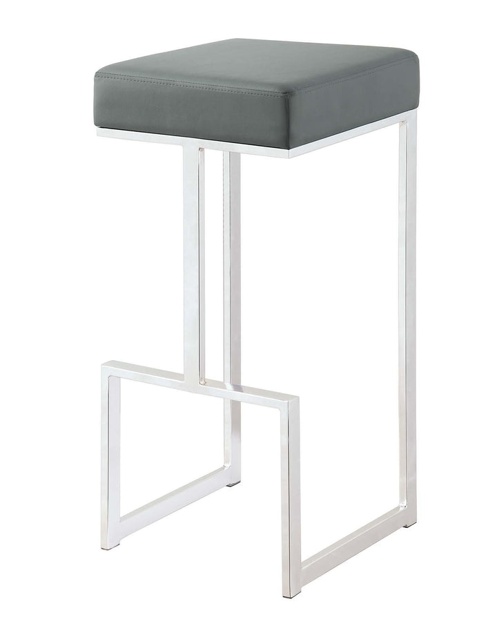 105262 Grey Contemporary Bar stools: metal fixed height By coaster - sofafair.com