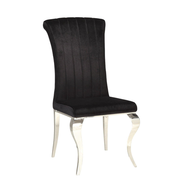 Everyday dining: side chair 105072 Black Dining Chair1 By coaster - sofafair.com