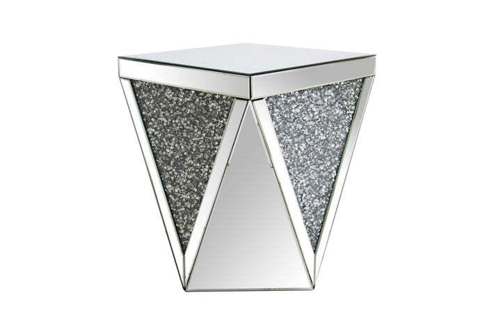 Contemporary silver side table 722507 Silver End Table1 By coaster - sofafair.com