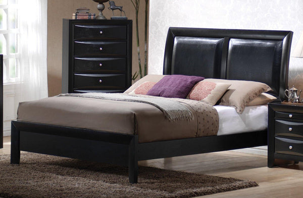 Briana 200701 Black Transitional queen bed By coaster - sofafair.com
