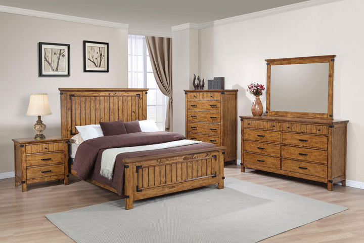 Brenner rustic honey full five-piece five pieces set 205261-S5 bedroom sets By coaster - sofafair.com