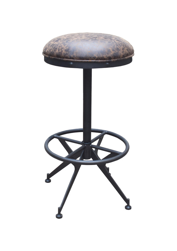 182272 Two tone brown metal Bar stool By coaster - sofafair.com