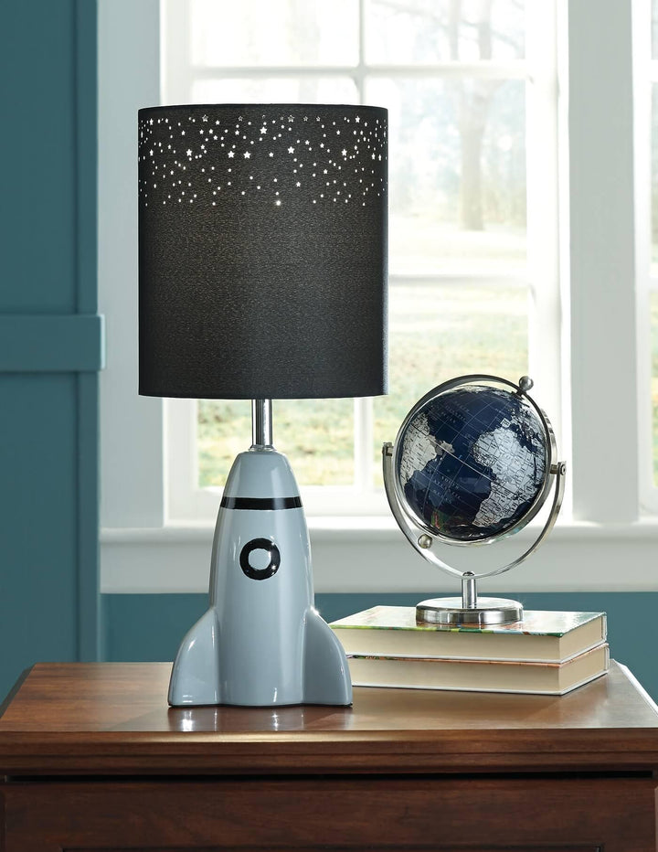 Cale Table Lamp L857674 Black/Gray Contemporary Table Lamp Youth By Ashley - sofafair.com