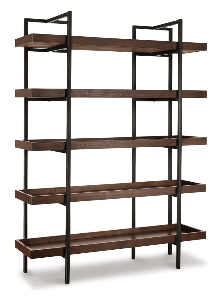 Starmore 76" Bookcase H633-70 Brown/Beige Contemporary Home Office Cases By Ashley - sofafair.com