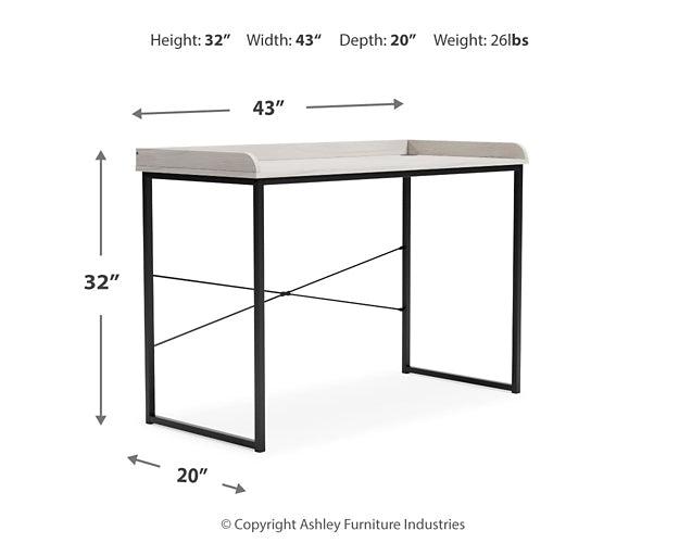 Bayflynn 43" Home Office Desk H288-10 White Casual Desks By Ashley - sofafair.com