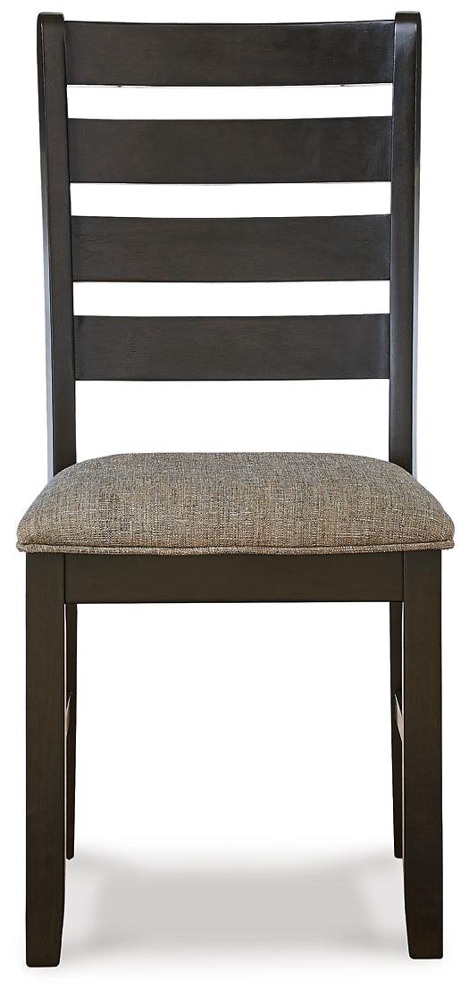 D286-01 Brown/Beige Casual Ambenrock Dining Chair By Ashley - sofafair.com