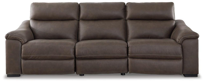 Salvatore 3-Piece Power Reclining Sofa U26301S3 Brown/Beige Contemporary Motion Sectionals By Ashley - sofafair.com