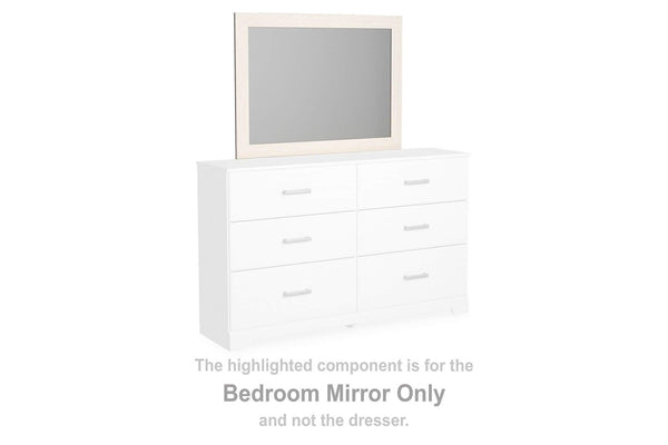 B2588-36 White Casual Stelsie Bedroom Mirror By AFI - sofafair.com