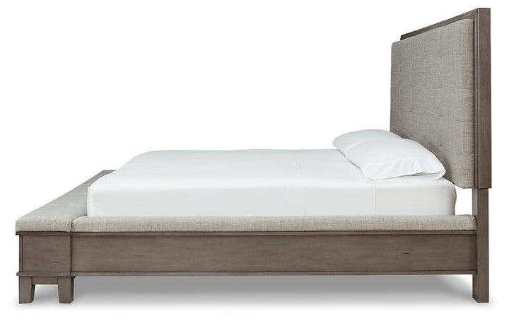 Hallanden King Panel Bed with Storage B649B4 Black/Gray Contemporary Master Beds By Ashley - sofafair.com
