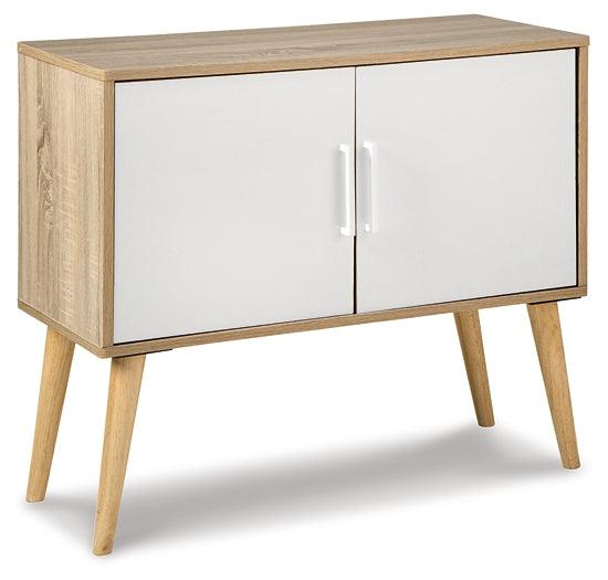 Orinfield Accent Cabinet A4000396 White Contemporary Stationary Upholstery Accents By Ashley - sofafair.com