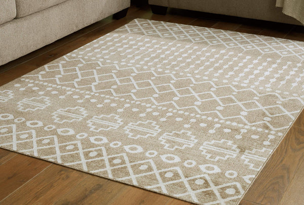 Bunchly R406222 Brown/Beige Casual Rug Large By Ashley - sofafair.com