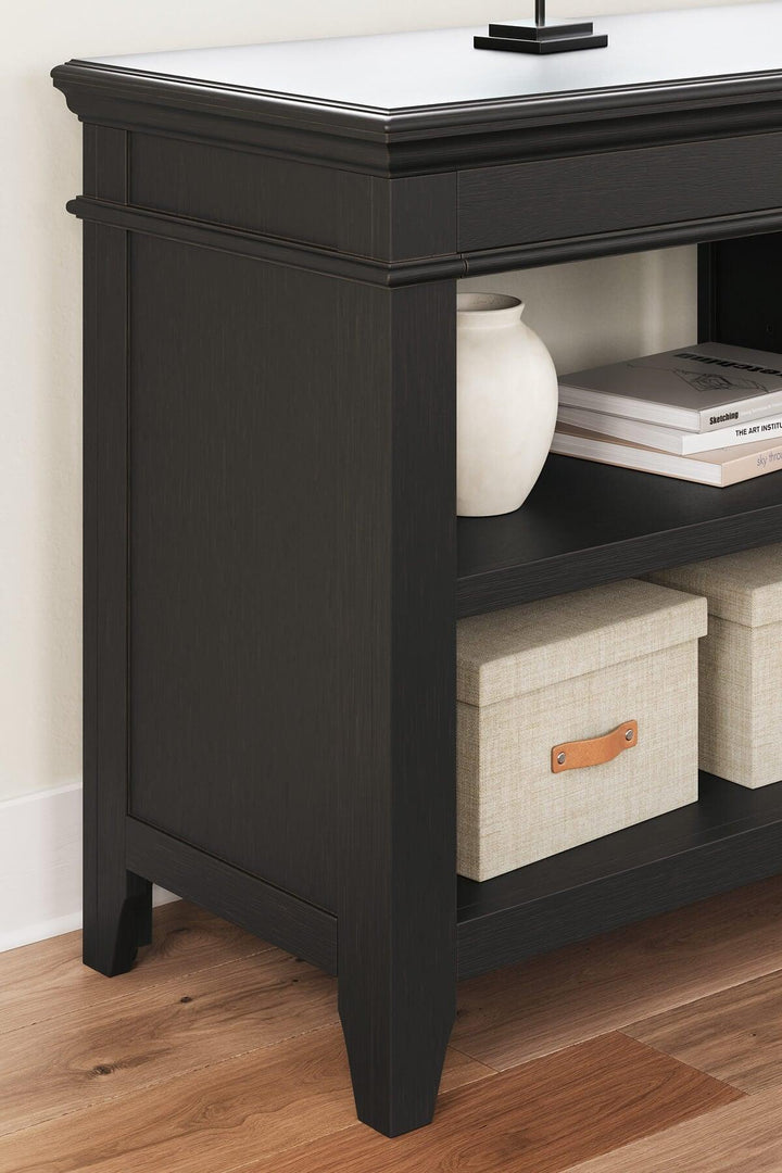 Beckincreek Credenza H778-46 Black/Gray Traditional Curio By Ashley - sofafair.com