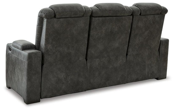 Soundcheck Power Reclining Sofa 3060615 Brown/Beige Contemporary Motion Upholstery By Ashley - sofafair.com