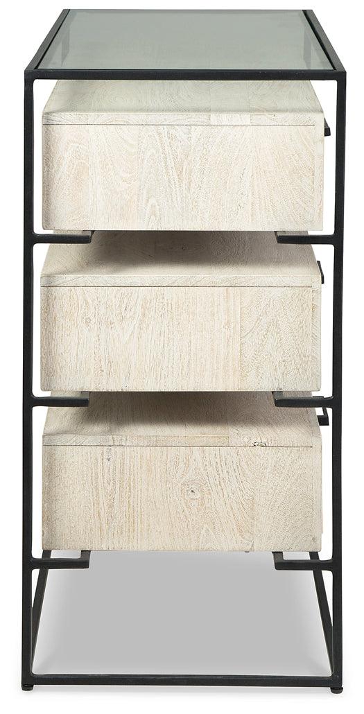 A4000531 White Contemporary Crewridge Accent Cabinet By Ashley - sofafair.com