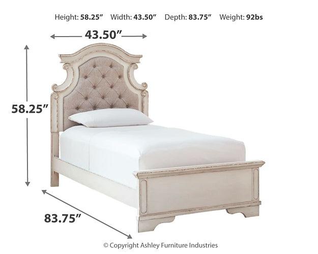 Realyn Twin Panel Bed B743B13 White Casual Youth Beds By Ashley - sofafair.com