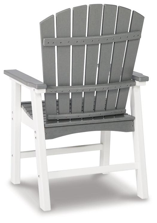 Transville Outdoor Dining Arm Chair (Set of 2) P210-601A White Casual Outdoor Dining Chair By Ashley - sofafair.com