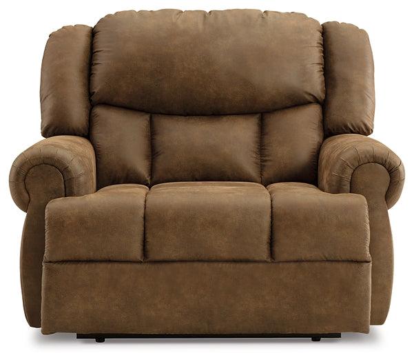 Boothbay Oversized Recliner 4470452 Brown/Beige Traditional Motion Recliners - Free Standing By AFI - sofafair.com