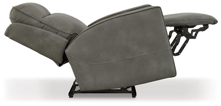 Next-Gen Durapella Power Recliner 4510206 Black/Gray Contemporary Motion Recliners - Free Standing By Ashley - sofafair.com