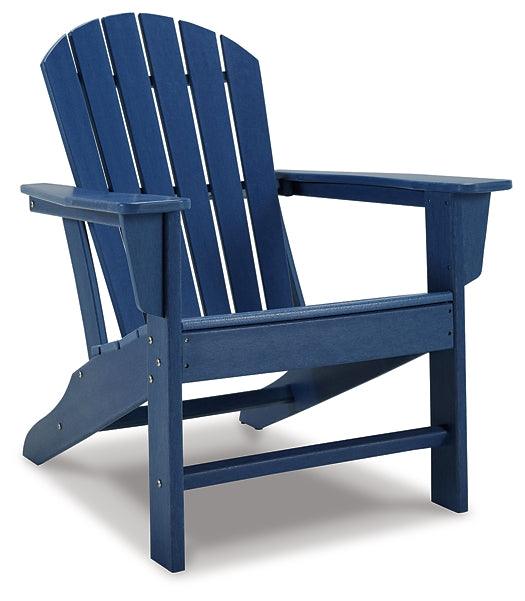 Sundown Treasure Adirondack Chair P009-898 Blue Casual Outdoor Seating By Ashley - sofafair.com