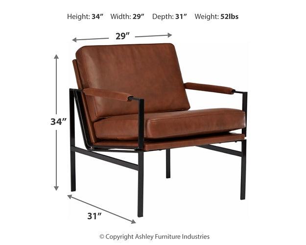 Puckman Accent Chair A3000193 Brown/Beige Contemporary Accent Chairs - Free Standing By Ashley - sofafair.com