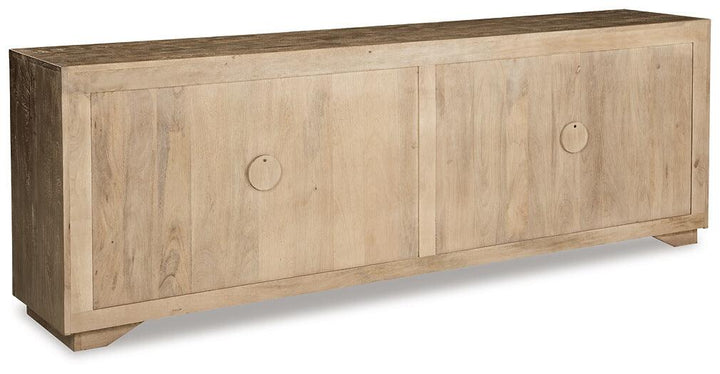 Belenburg Accent Cabinet A4000411 Natural Casual Stationary Upholstery Accents By AFI - sofafair.com