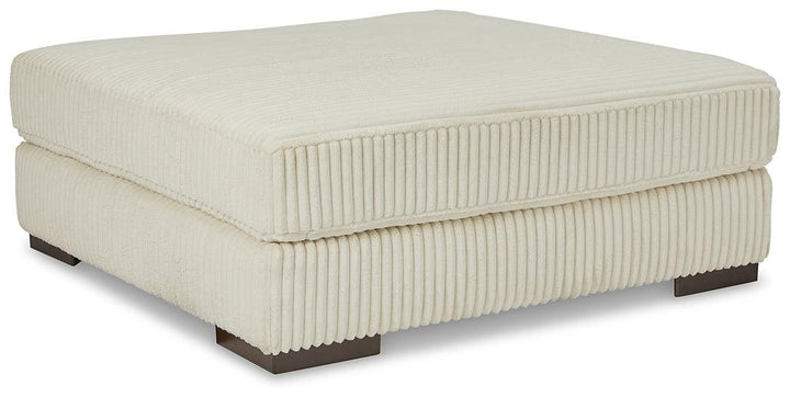 Lindyn Oversized Accent Ottoman 2110408 Ivory Contemporary Stationary Upholstery By AFI - sofafair.com