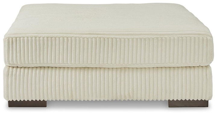 Lindyn Oversized Accent Ottoman 2110408 Ivory Contemporary Stationary Upholstery By AFI - sofafair.com