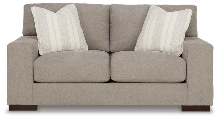 5200435 White Contemporary Maggie Loveseat By Ashley - sofafair.com
