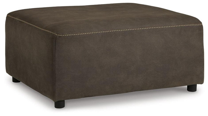 Allena Oversized Accent Ottoman 2130108 Gunmetal Contemporary Stationary Upholstery By AFI - sofafair.com