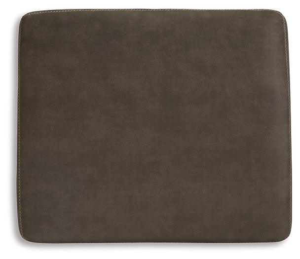 Allena Oversized Accent Ottoman 2130108 Gunmetal Contemporary Stationary Upholstery By AFI - sofafair.com