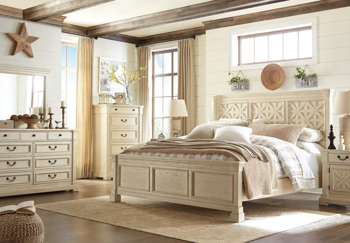 Bolanburg California King Panel Bed B647B8 White Casual Master Beds By Ashley - sofafair.com