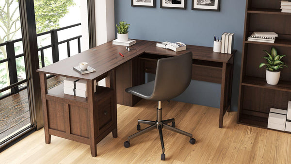 Camiburg 2-Piece Home Office Desk H283H1 Brown/Beige Casual Desks By Ashley - sofafair.com