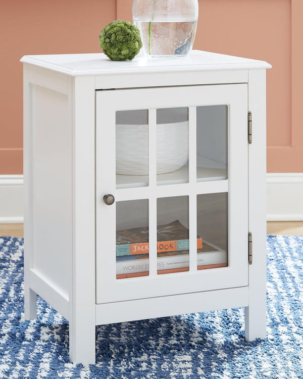 Opelton Accent Cabinet A4000377 White Casual Stationary Upholstery Accents By Ashley - sofafair.com