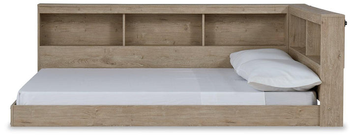 EB2270B2 Natural Contemporary Oliah Full Bookcase Storage Bed By Ashley - sofafair.com