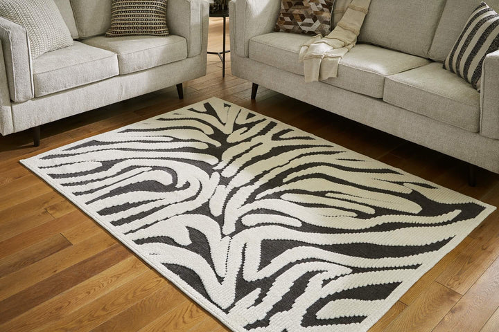 Thomwith R406292 White Contemporary Rug Large By Ashley - sofafair.com