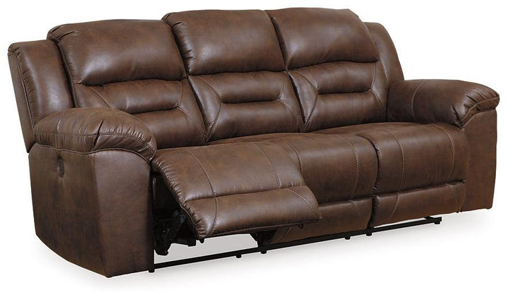 Stoneland Power Reclining Sofa 3990487 Brown/Beige Contemporary Motion Upholstery By Ashley - sofafair.com