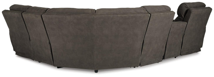 Hoopster 6Piece Power Reclining Sectional 23703S5 Gunmetal Contemporary Motion Sectionals By AFI - sofafair.com