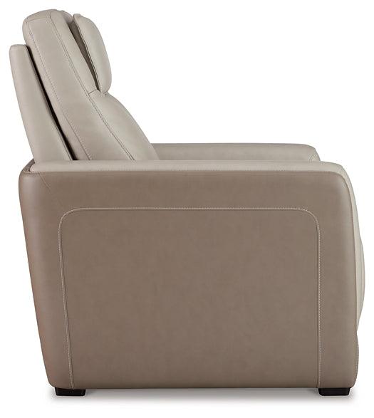 Battleville Power Recliner U3070513 Brown/Beige Contemporary Motion Upholstery By Ashley - sofafair.com