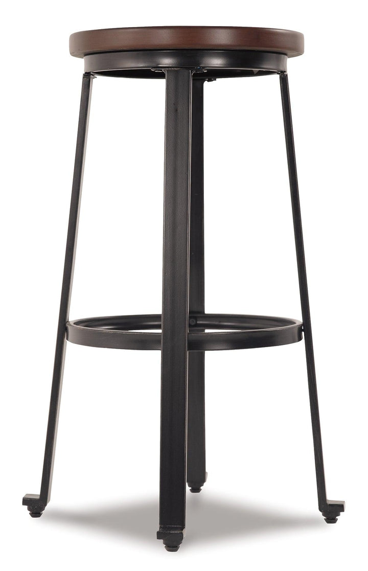 Challiman Bar Height Bar Stool D307-130 Brown/Beige Casual Barstool By Ashley - sofafair.com