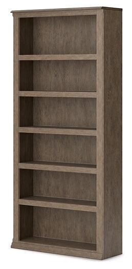 Janismore Large Bookcase H776-17 Black/Gray Traditional Home Office Cases By AFI - sofafair.com