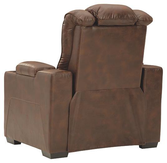 Owners Box Power Recliner 2450513 Thyme Contemporary Motion Upholstery By AFI - sofafair.com