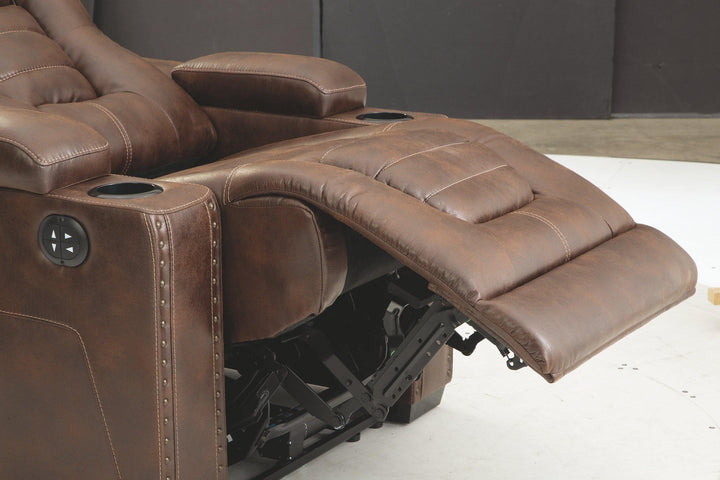 Owners Box Power Recliner 2450513 Thyme Contemporary Motion Upholstery By AFI - sofafair.com